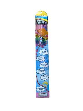 Wham-o Super Kites Butterfly EZ CLIP FIBERGLASS FRAME 25" WIDE Kite-New